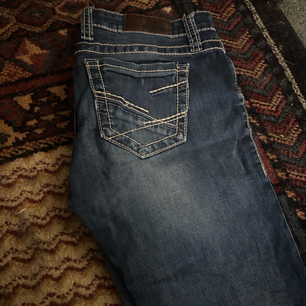 BKE Women's Straight Leg Jeans - Blue